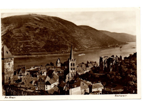 Ansichtskarte bacharach - ansichtskarte,