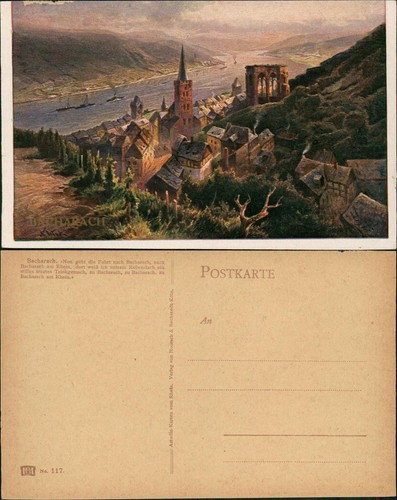 Ansichtskarte bacharach - ansichtskarte,