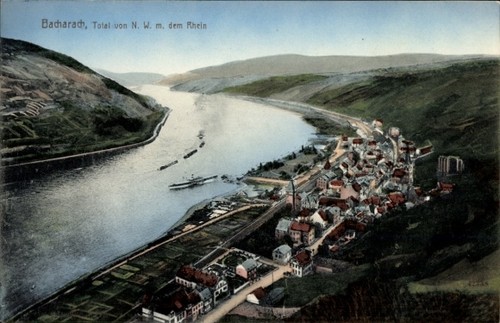 Bacharach rhein - bacharach, am