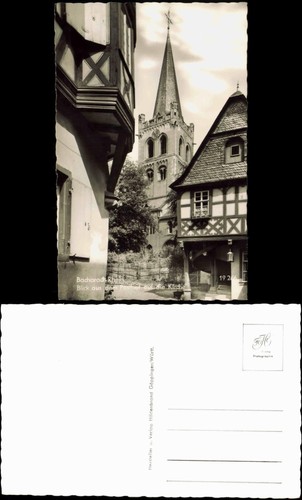 Ansichtskarte bacharach blick - ansichtskarte,