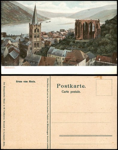Ansichtskarte bacharach - ansichtskarte,