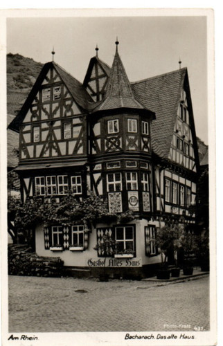 Ansichtskarte bacharach - ansichtskarte,