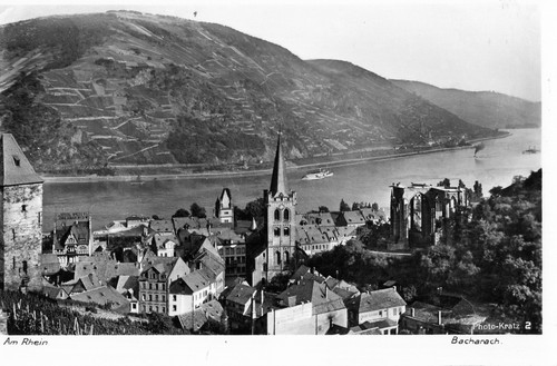 Ansichtskarte bacharach - ansichtskarte,