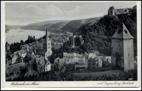 Bacharach rhein 1940 ak - bacharach,