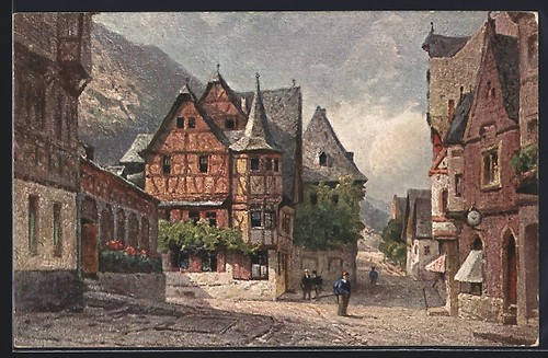 Künstler bacharach - künstler-ak,