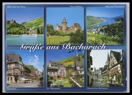 Ansichtskarte bacharach - ansichtskarte, am
