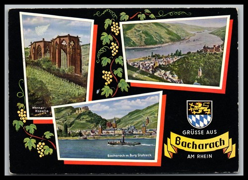 Ansichtskarte bacharach - ansichtskarte,