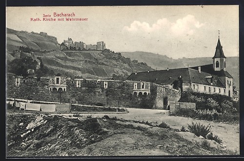 Bacharach kath kirche mit - bacharach,,