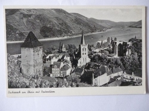 Ansichtskarte bacharach - ansichtskarte,