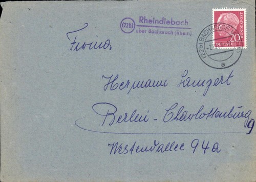 Umschlag landpoststempel - (966),