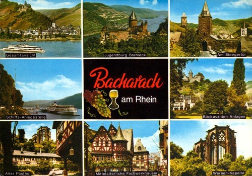 Bacharach am rhein - ak:,