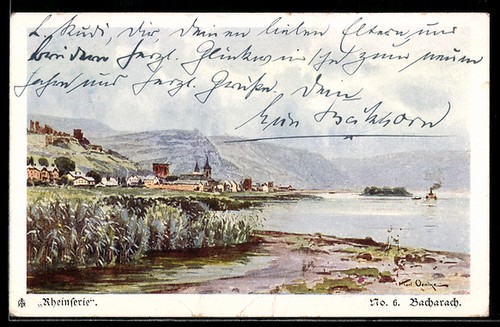 Künstler bacharach - künstler-ak,