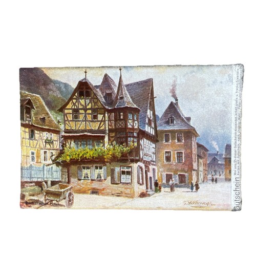 Postkarte bacharach haus - ak,