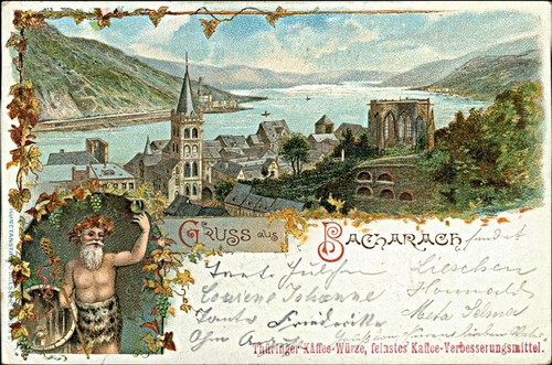 Ansichtskarte bacharach - ansichtskarte, (b244)