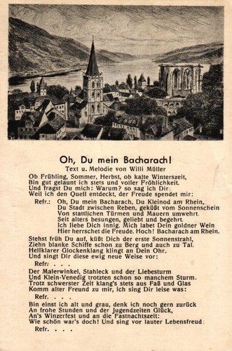 Bacharach lied oh du - lied-ak, "oh,