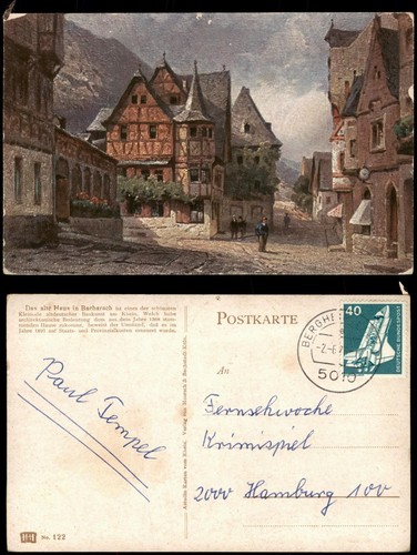 Ansichtskarte bacharach das - ansichtskarte,