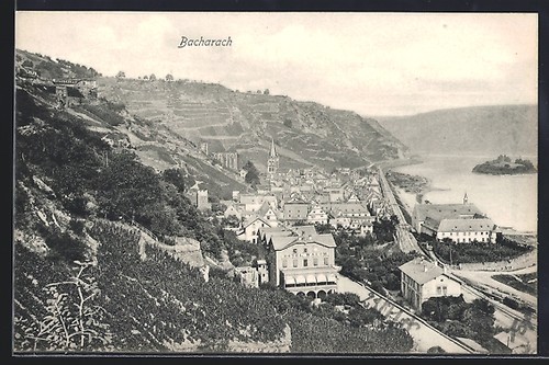 Ansichtskarte bacharach - ansichtskarte,