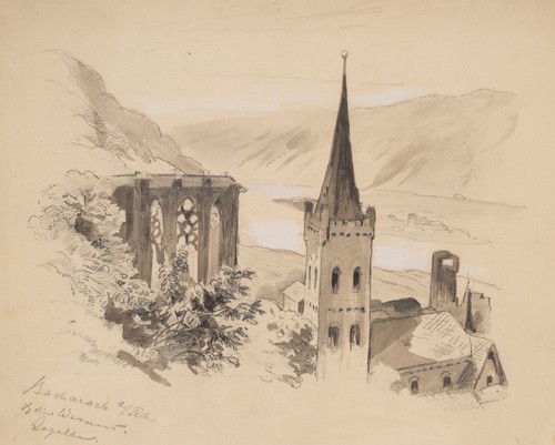 Bacharach mit wernerkapelle - bacharach,