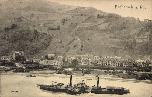 Bacharach rhein - bacharach, am