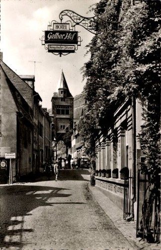 Bacharach rhein hotel - ak, rhein,