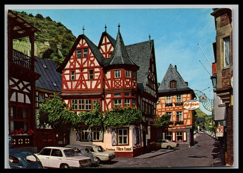 Ansichtskarte bacharach - ansichtskarte, am