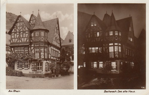 Postkarte bacharach das - bacharach, /