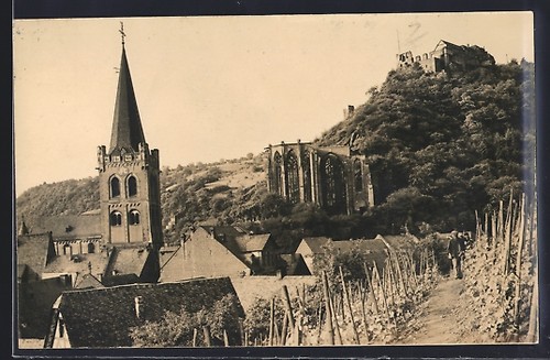 Ansichtskarte bacharach - ansichtskarte,