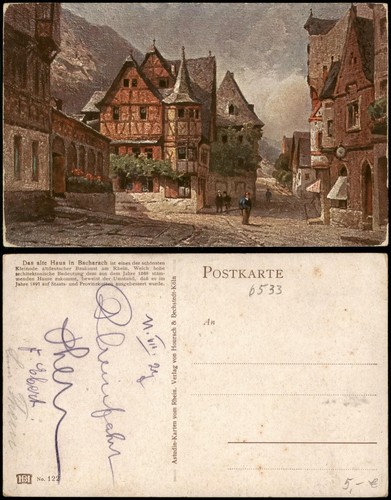Ansichtskarte bacharach das - bacharach,