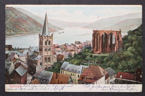 Bacharach rhein block vom - bacharach, am