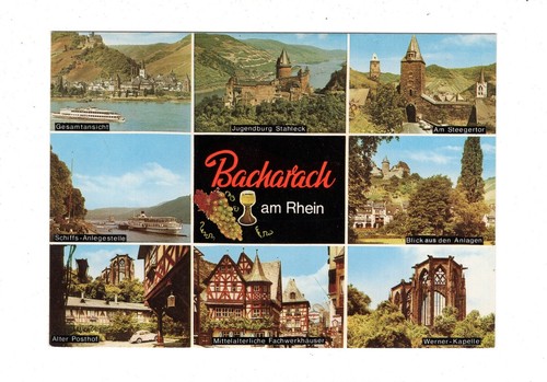 Ansichtskarte bacharach - ansichtskarte, am