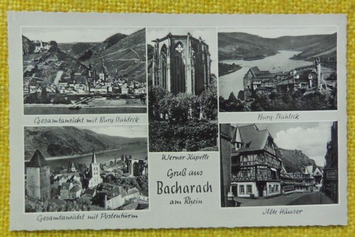 Ansichtskarte bacharach - bacharach, am