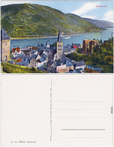 Ansichtskarte bacharach blick - ,