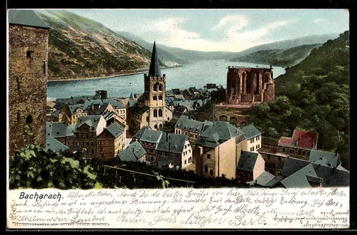 Bacharach ansichtskarte - bacharach,,
