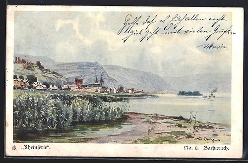 Künstler bacharach - künstler-ak,