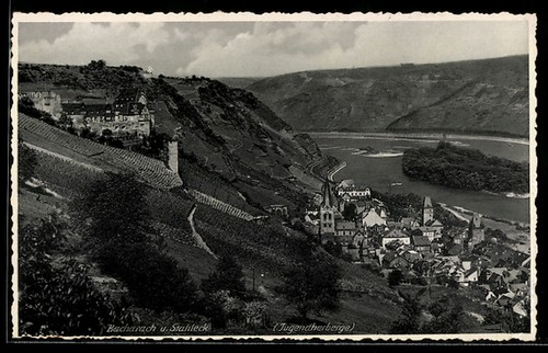 Ansichtskarte bacharach - ansichtskarte,