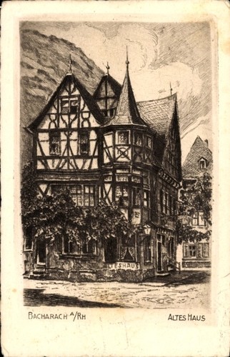 Bacharach rhein altes - rhein,,