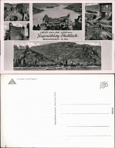Ansichtskarte bacharach - ansichtskarte,
