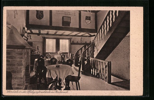 Ansichtskarte bacharach - bacharach, a