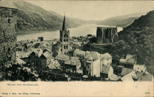 Bacharach rhein gruss - ak,