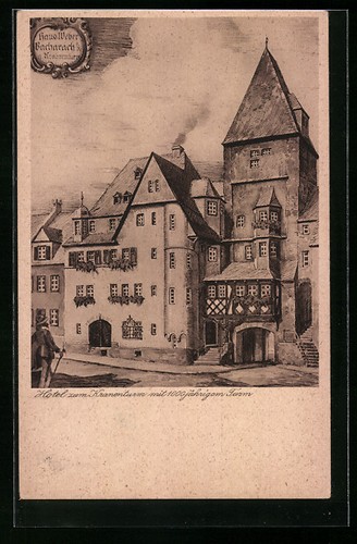 Künstler bacharach hotel - künstler-ak,