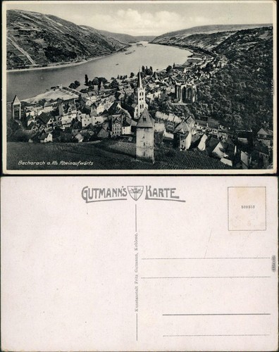 Ansichtskarte bacharach - ansichtskarte,