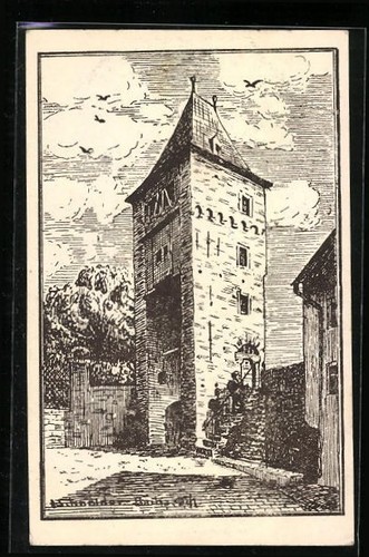Bacharach blick auf - bacharach, a.