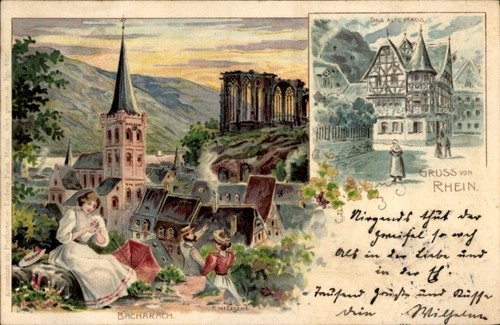 Künstler litho nitzsche f - litho,