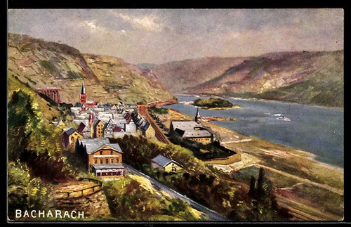 Künstler bacharach - künstler-ak,