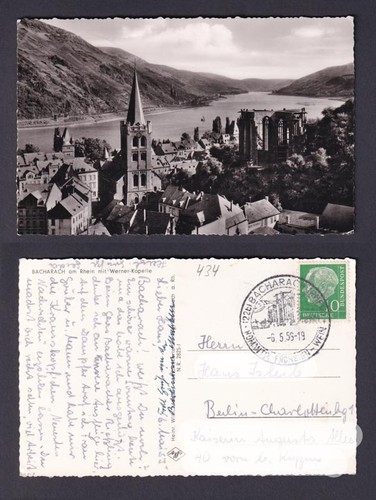 Ansichtskarte bacharach - bacharach, am