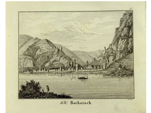 Bacharach gesamtansicht mit - bacharach,