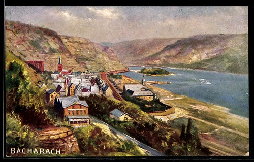 Künstler bacharach - künstler-ak,