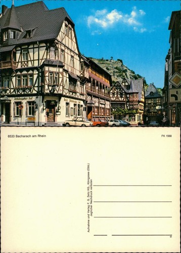 Ansichtskarte bacharach - ansichtskarte,
