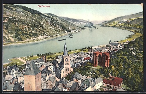 Bacharach teilansicht mit - bacharach,,