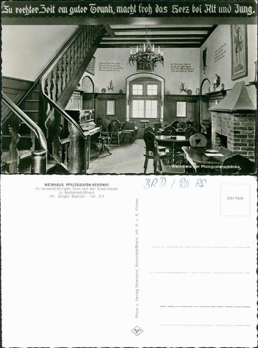 Ansichtskarte bacharach - ansichtskarte,